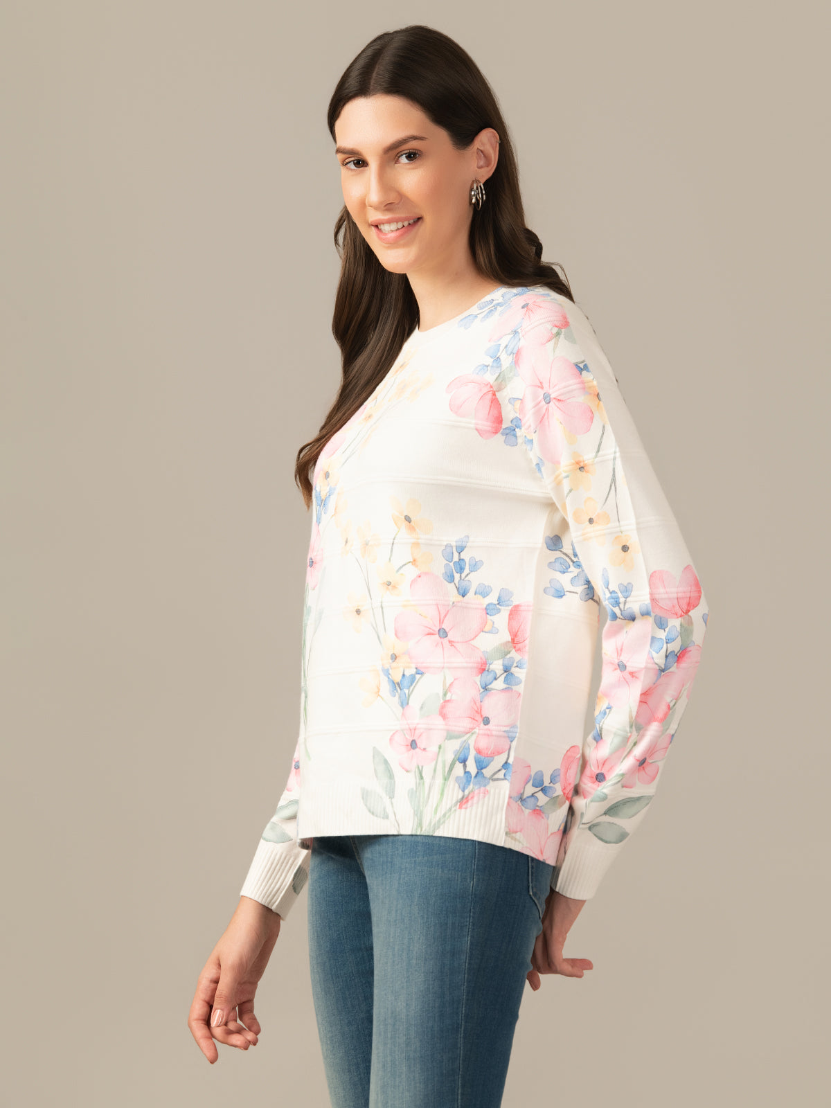 Women’s Wool Fleece Sweatshirt – Ultra Soft Cream