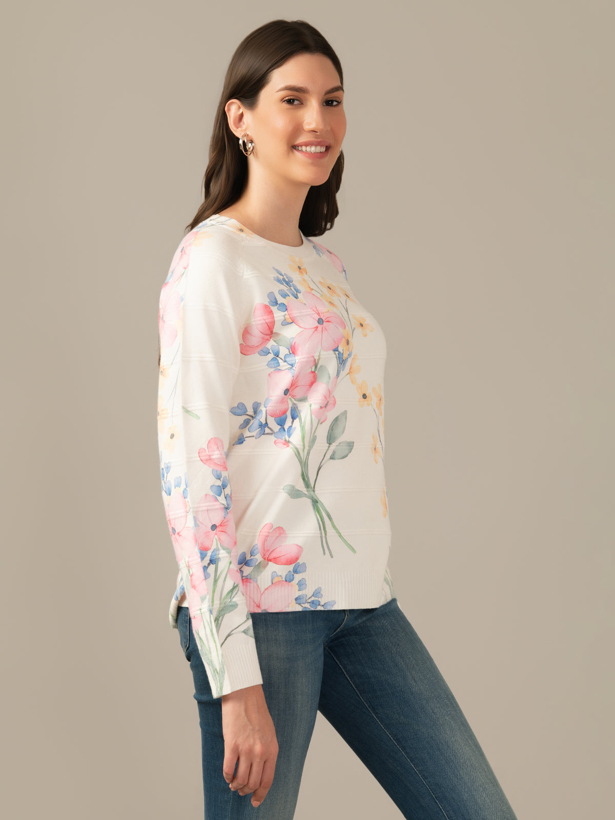 Women’s Wool Fleece Sweatshirt – Ultra Soft Cream