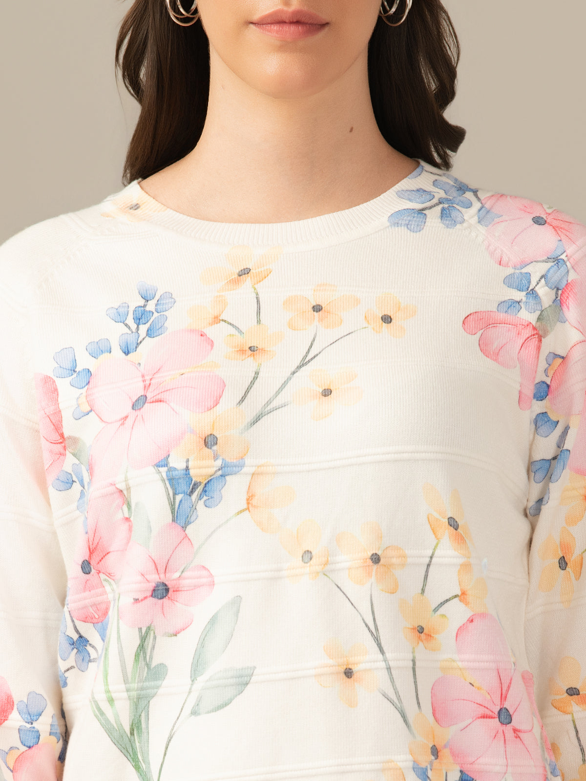 Women’s Wool Fleece Sweatshirt – Ultra Soft Cream