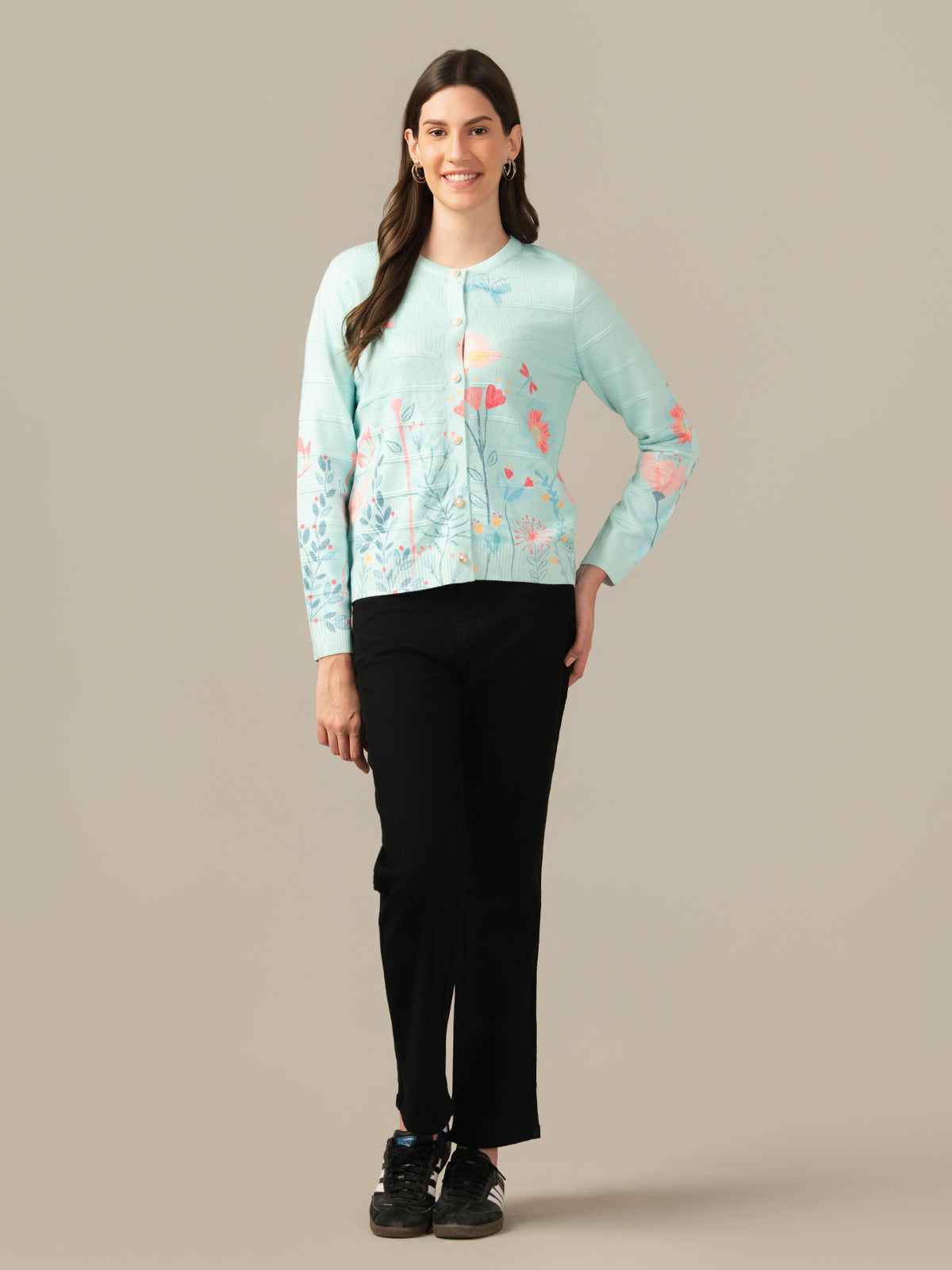 Albion Premium Girls & Women firozy Classic Cardigan – Cozy & Chic Layering Top