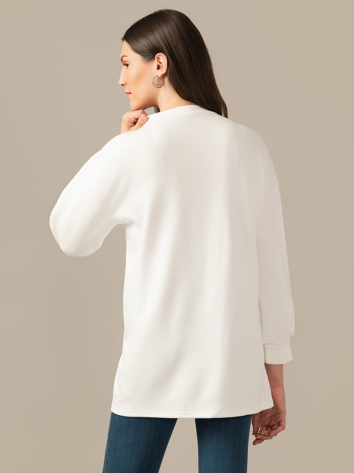 ALBION PREMIUM LADIES WHITE  WINTER TOP