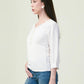 Albion Premium Ladies Oil Cream Top Elegant Casual Top for Daily & Office Wear