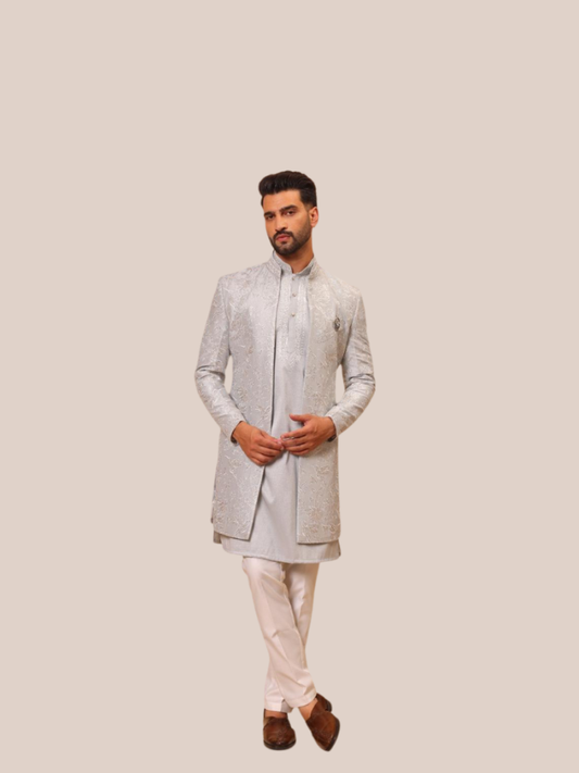 Albion Men’s Traditional Indo-Western Ethnic Suit with Modern Fit