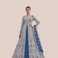 Albion Women’s Royal Blue Heavy Embroidered Bridal Lehenga Set with Dupatta
