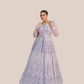 Albion Women’s Lavender Luxury Embroidered Party & Wedding Wear Lehenga Set