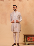 ALBION Contemporary Men’s Indo Western Ethnic Suit-Pure Cram
