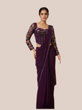 Albion Women’s Elegant Party Wear Saree Set