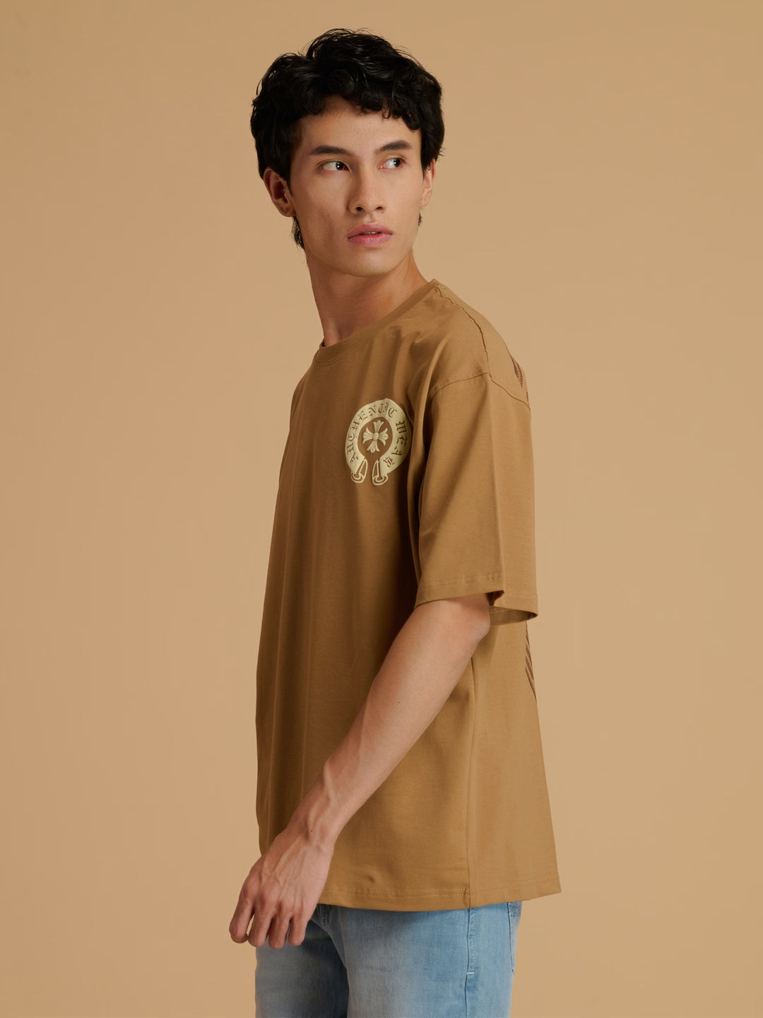 Albion Premium Cyan D.Brown Mens T-Shirt