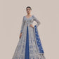 Albion Women’s Royal Blue Heavy Embroidered Bridal Lehenga Set with Dupatta