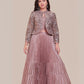Albion Girls Party Wear Lehenga Choli with Jacket Dusty Pink Ethnic Set