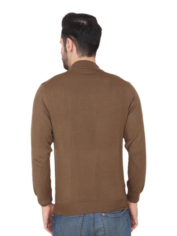 Albion Mens Winter Fawn Pullover – Full Sleeve Sweater