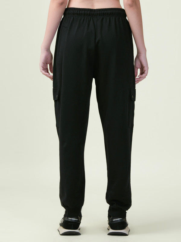 Albion Premium Ladies Cyan Black Lowers Stylish Comfortable Track Pants