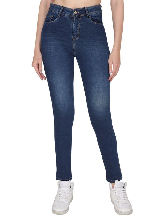 Albion Women Premium Dark Blue Jeans