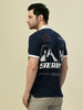 Albion Premium Cyan Navy Men T-Shirt