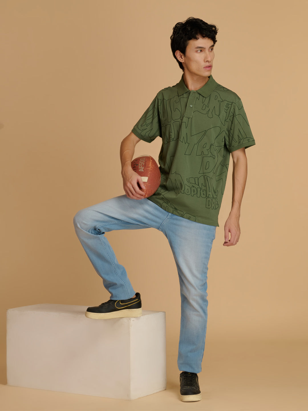 Albion Premium Cyan Green Mens T-Shirt