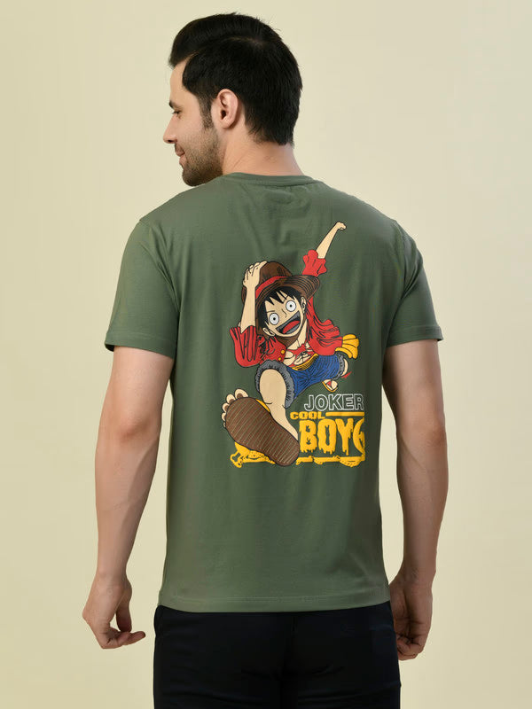 Albion Premium Cyan Green Men T-Shirt