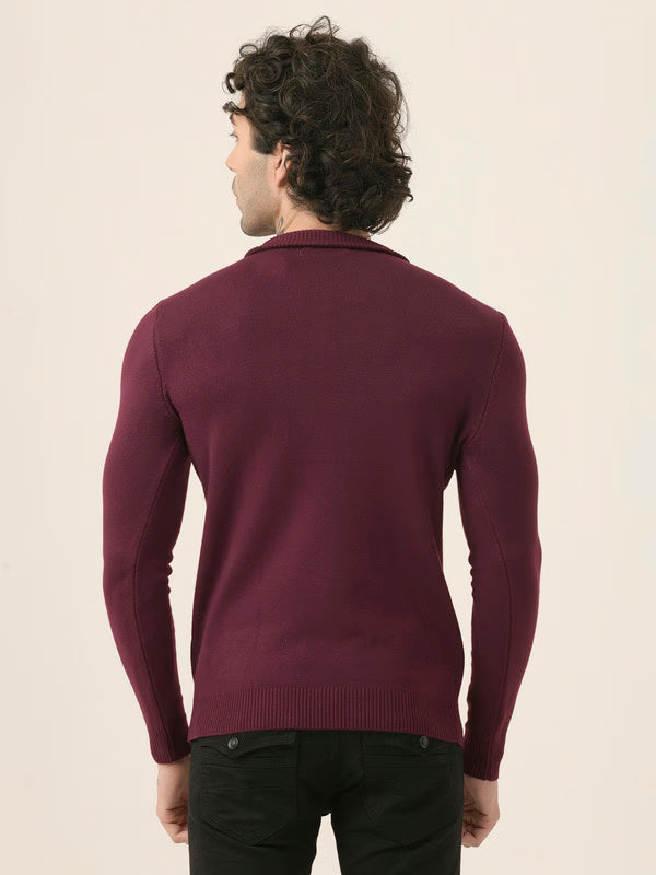 Albion Men’s Classic Fit Pullover – Durable, Stylish, and Comfortable_Wine