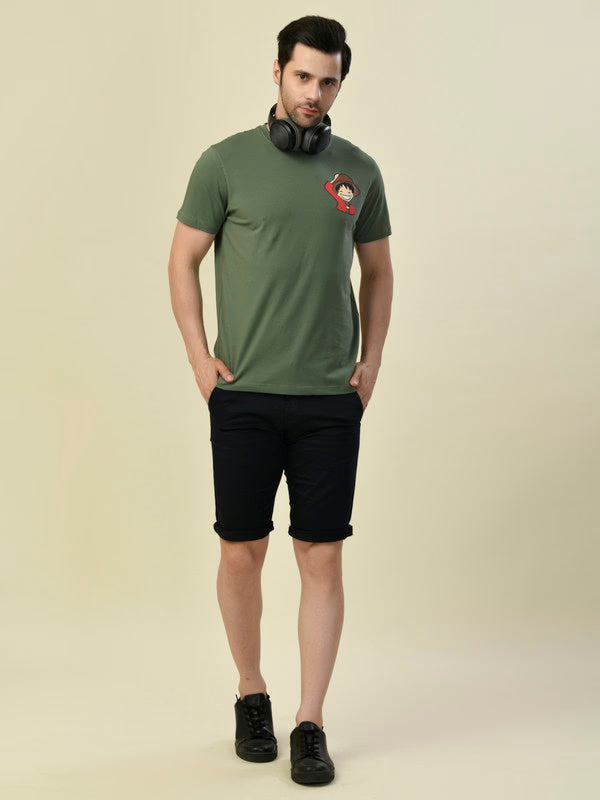 Albion Premium Cyan Green Men T-Shirt