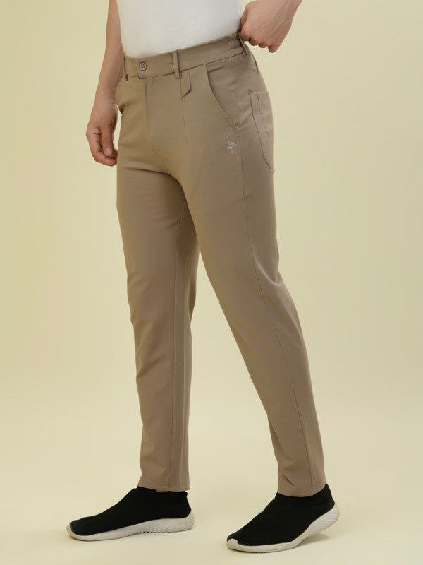 Albion Premium Men Khakhi Casual Lower