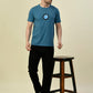 Albion Premium Cyan Teal Men T-Shirt