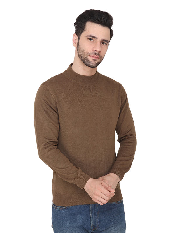 Albion Mens Winter Fawn Pullover – Full Sleeve Sweater