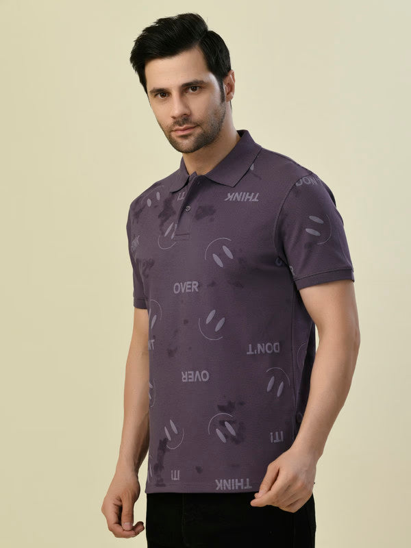 Albion Premium Cyan Mouse (Purple) Men T-Shirt