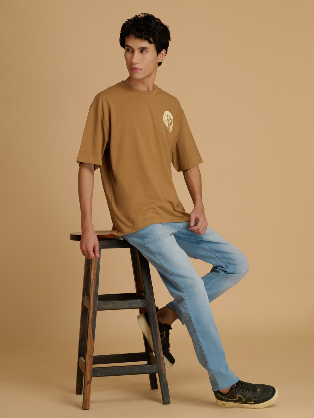 Albion Premium Cyan D.Brown Mens T-Shirt