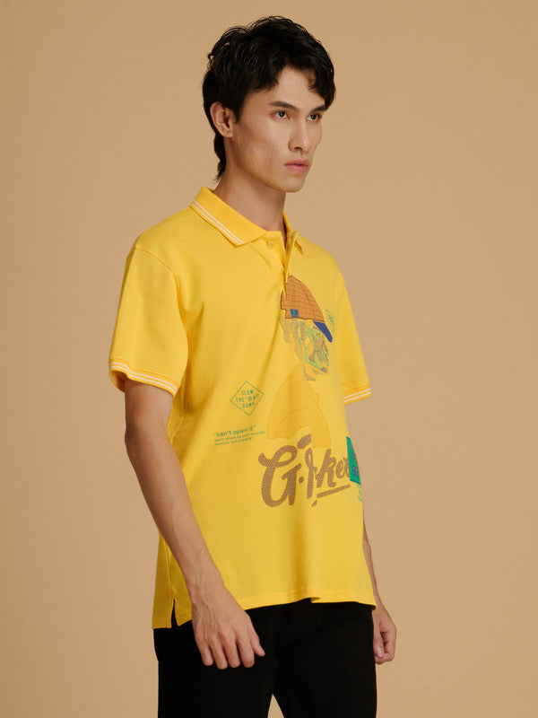 Albion Premium Cyan Mango Men T-Shirt