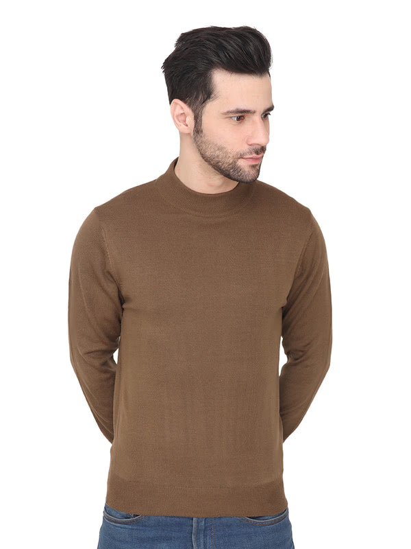 Albion Mens Winter Fawn Pullover – Full Sleeve Sweater
