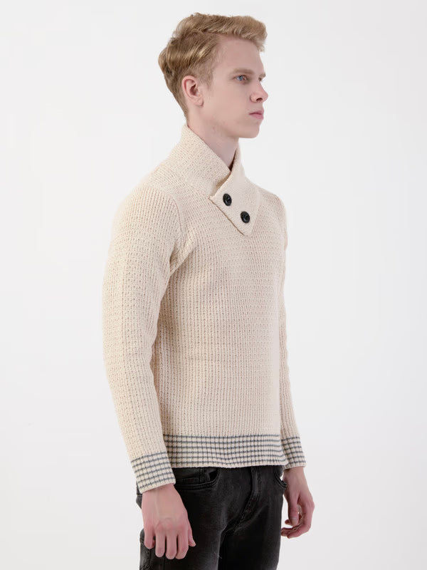 Albion Mens Cream Pullover